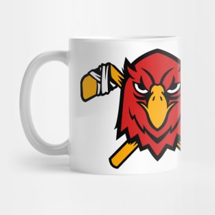 Red Falcon Hockey Sports Logo Mug